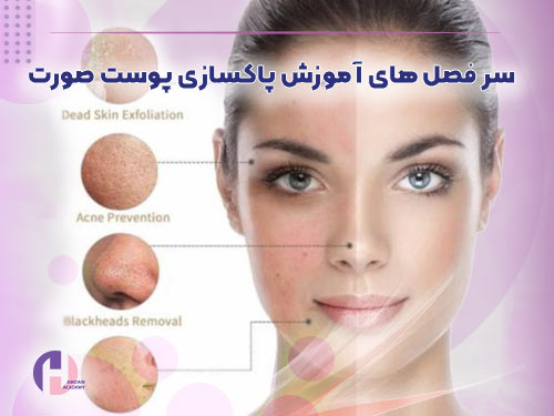 تصویر سرفصل های آموزش پاکسازی صورت