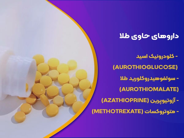 دارو های حاوی طلا